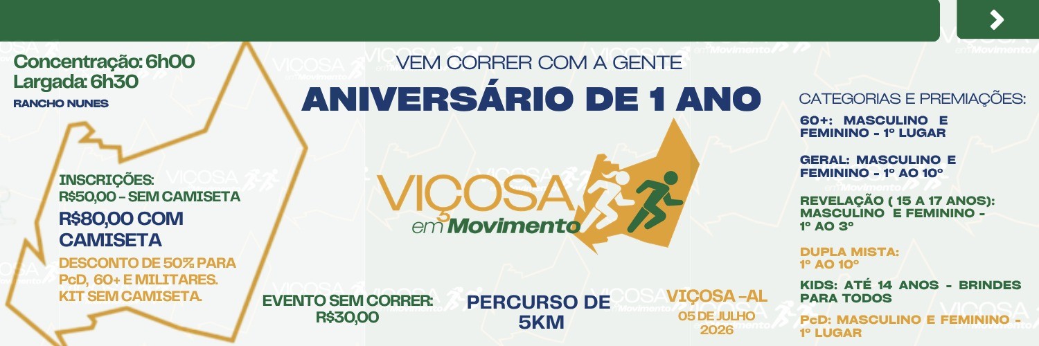 ANIVERSÁRIO VIÇOSA EM MOVIMENTO
